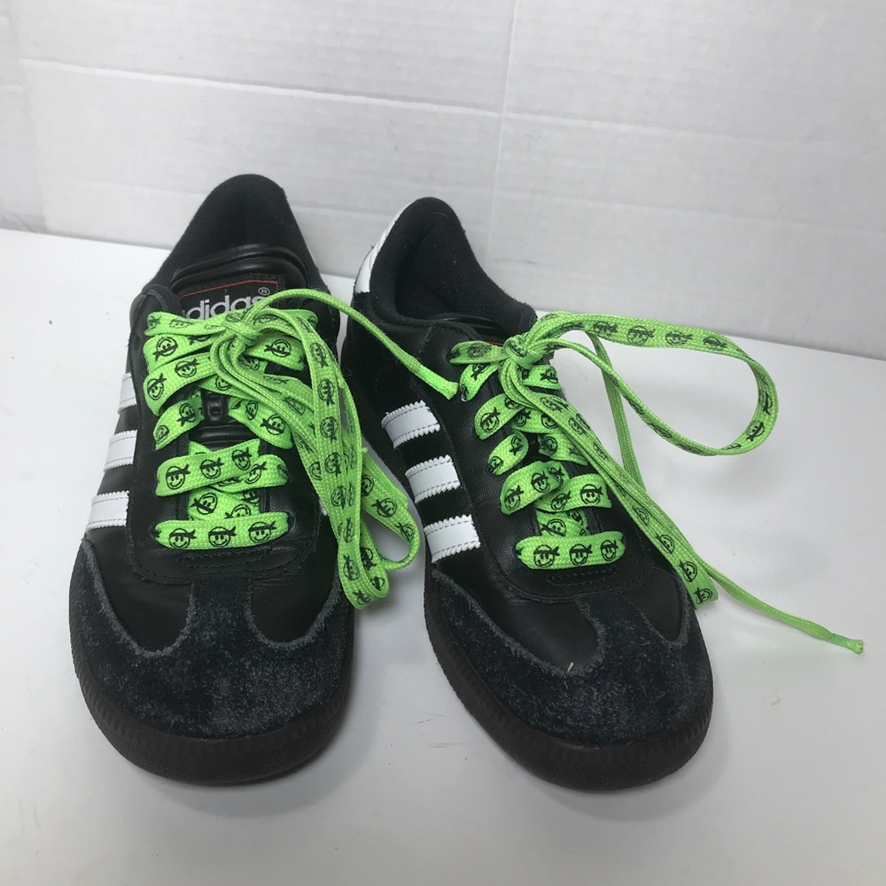 Adidas Samba 036516 Unisex Youth Black Low Top Indoor Soccer Shoes Size US 2.5